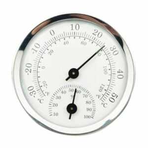Hygrometer Thermometer Innentemperatur Feuchtigkeitssensor Monitor Detektor Messungen für Haus Garage Gewächshaus Weinkeller, Silber,