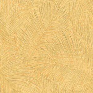 Natur Tapete Profhome 373711 Vliestapete glatt mit Palmen matt gelb orange 5,33 m2 - gelb