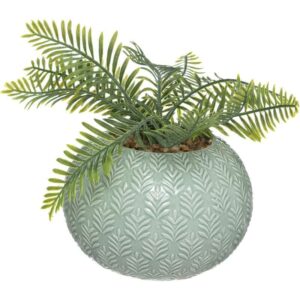Pflanzentopf Keramik Palme Sortiment D 13 - Seladongrün - Seladongrün