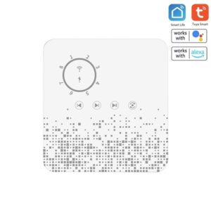Tuya WiFi Sprinkler Controller Intelligenter Bewässerungstimer 8 Zonen Automatisches Bewässerungsgerät Wetterbewusst Kompatibel mit Alexa Google Home für Garten Hinterhof Ackerland Gewächshaus