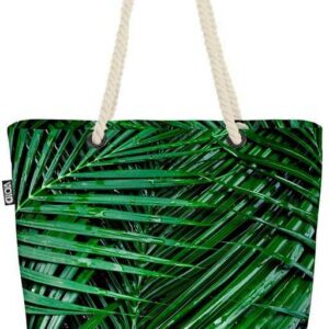 VOID Strandtasche (1-tlg), Kokosnuss Blätter Palme Kokosnuss Blätter Palme Pflanzen Palmenblätte