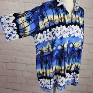 Vintage 90S Hawaii Herren Hemd Sommerhemd Größe L Palmen Sommer Shirt