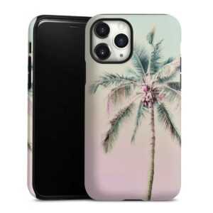 iPhone 11 Pro Handy Panzer Handyhülle robuste Outdoor Hülle Schutzhülle matt Palm Tree Pastel Tropical Tough Case