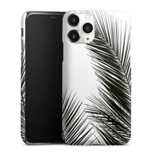 iPhone 11 Pro Handy Premium Case Smartphone Handyhülle Hülle glänzend Jungle Palm Tree Leaves Premium Case