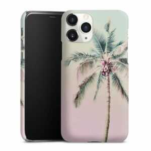 iPhone 11 Pro Handy Premium Case Smartphone Handyhülle Hülle matt Palm Tree Pastel Tropical Premium Case