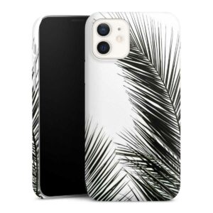 iPhone 12 Handy Premium Case Smartphone Handyhülle Hülle matt Jungle Palm Tree Leaves Premium Case