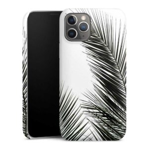 iPhone 12 Pro Handy Premium Case Smartphone Handyhülle Hülle glänzend Jungle Palm Tree Leaves Premium Case