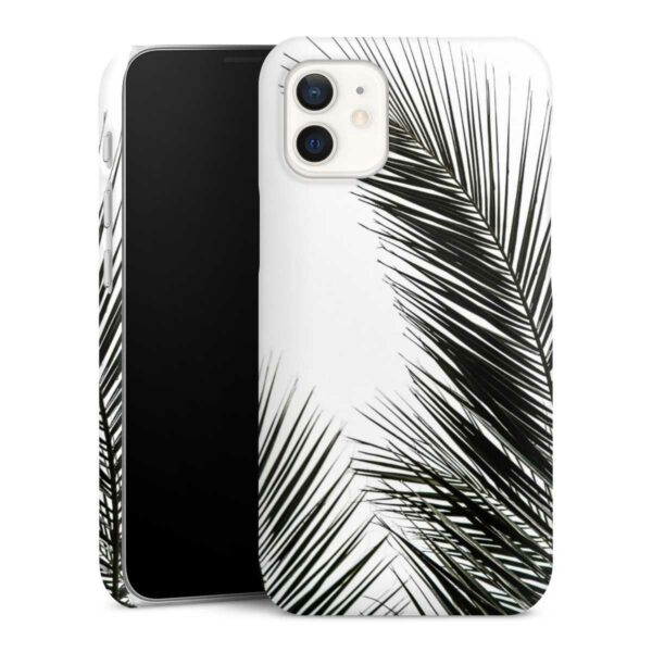 iPhone 12 mini Handy Premium Case Smartphone Handyhülle Hülle matt Jungle Palm Tree Leaves Premium Case