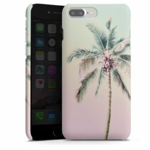 iPhone 8 Plus Handy Premium Case Smartphone Handyhülle Hülle matt Palm Tree Pastel Tropical Premium Case