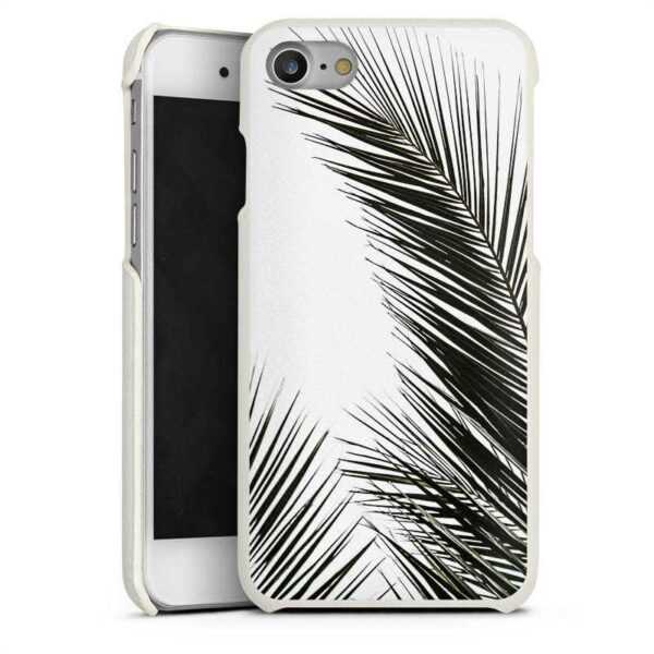 iPhone SE (2020) Handy Lederhülle Leder Case Leder Handyhülle Jungle Palm Tree Leaves Leder Case