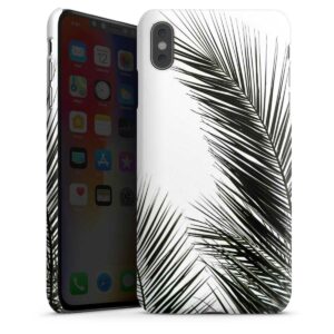 iPhone Xs Max Handy Premium Case Smartphone Handyhülle Hülle matt Jungle Palm Tree Leaves Premium Case