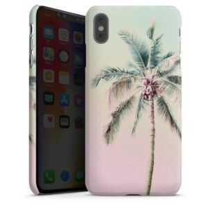 iPhone Xs Max Handy Premium Case Smartphone Handyhülle Hülle matt Palm Tree Pastel Tropical Premium Case
