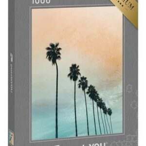 puzzleYOU Puzzle "Kalifornien: Sonnenuntergang mit Palmen", 1000 Puzzleteile, puzzleYOU-Kollektionen Palmen