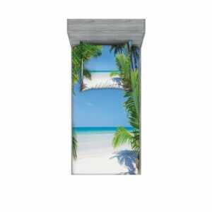 Bettwäsche "bedrucktes 2-teiliges Bettwäscheset", Abakuhaus, Ozean Palm Leaf Tropical Beach