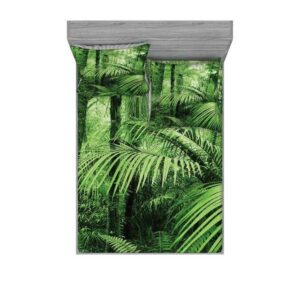 Bettwäsche "bedrucktes 3-teiliges Bettwäscheset", Abakuhaus, Regenwald Palmen exotische Pflanzen
