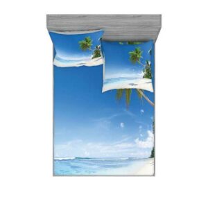 Bettwäsche "bedrucktes 3-teiliges Bettwäscheset", Abakuhaus, Tropisch Ozean-Sommer-Palmen