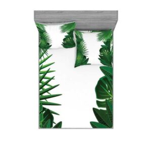 Bettwäsche "bedrucktes 3-teiliges Bettwäscheset", Abakuhaus, hawaiisch Tropical exotische Palmen