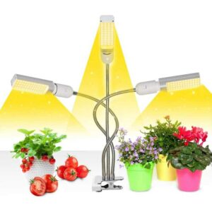 Pflanzenlampe, Wachstumslampen Timer ein/aus auto - on/off 3/6/12H, 156 LEDs Sonnenähnliche Vollspektrum-Zuchtlampe, Lampe Zum Einpflanzen von