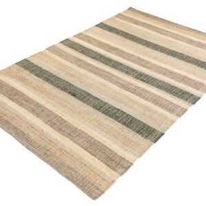 Teppich "INKA 230x160cm beige braun", riess-ambiente, rechteckig, Höhe 10 mm, Wohnzimmer · Hanf · Handarbeit · Retro Design