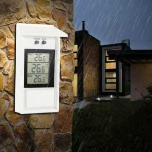 Gewächshaus-Thermometer, wasserdichtes digitales Gewächshaus-Thermometer Mindestmonitorauflösung 0,1 °c, Temperaturbereich -20 bis 50 °c,