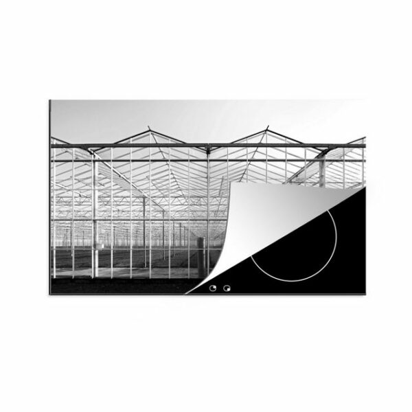 MuchoWow Herdblende-/Abdeckplatte Gewächshaus in der Region Westland in den Niederlanden - schwarz und, Vinyl, (1 tlg), Mobile Arbeitsfläche nutzbar, Ceranfeldabdeckung