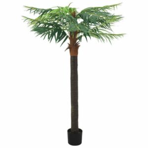 Kunstpflanze vidaXL Künstliche Palme Cycas mit Topf 90 cm Grün, vidaXL, Höhe 215 cm