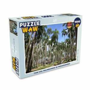 MuchoWow Puzzle Garten voller Palmen in Paramaribo, 1000 Puzzleteile, Foto-Puzzle, Bilderrätsel, Puzzlespiele, Klassisch