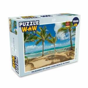 MuchoWow Puzzle Palmen am Kuau Cove Beach in Maui, 1000 Puzzleteile, Foto-Puzzle, Bilderrätsel, Puzzlespiele, Klassisch