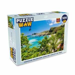 MuchoWow Puzzle Tropische Palmen für die Aussicht auf Maui, 500 Puzzleteile, Foto-Puzzle, Bilderrätsel, Puzzlespiele, Spielzeug