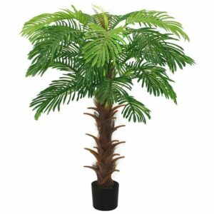 Künstliche Zimmerpflanze Künstliche Palme Cycas mit Topf 140 cm Grün Pflanze realistisch echt, vidaXL, Höhe 0 cm