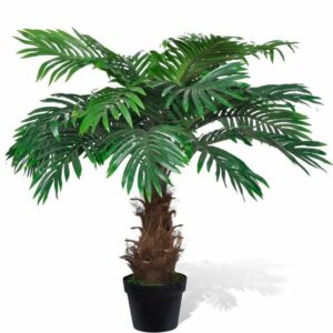 Kunstpalme Kunstpalme, Höhe 80 cm, große künstliche Palme Pflanze im Topf, DOTMALL, Höhe 80 cm