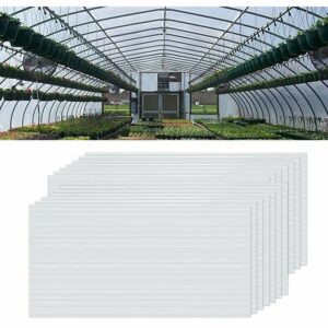 Naizy - Polycarbonat 14x Hohlkammerstegplatten, 4mm 10,25 m² Doppelstegplatte für Gewächshaus Garten Treibhaus Ersatzplatten (60.5 x 121cm)