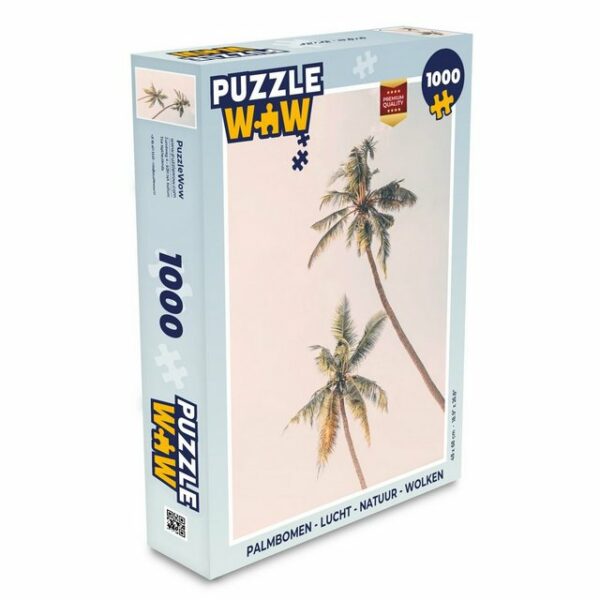 MuchoWow Puzzle Palmen - Himmel - Natur - Wolken, 1000 Puzzleteile, Foto-Puzzle, Bilderrätsel, Puzzlespiele, Klassisch