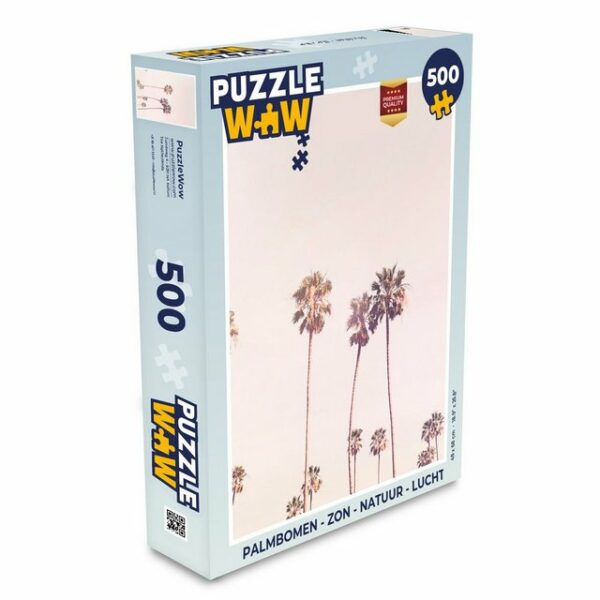 MuchoWow Puzzle Palmen - Sonne - Natur - Himmel, 500 Puzzleteile, Foto-Puzzle, Bilderrätsel, Puzzlespiele, Spielzeug