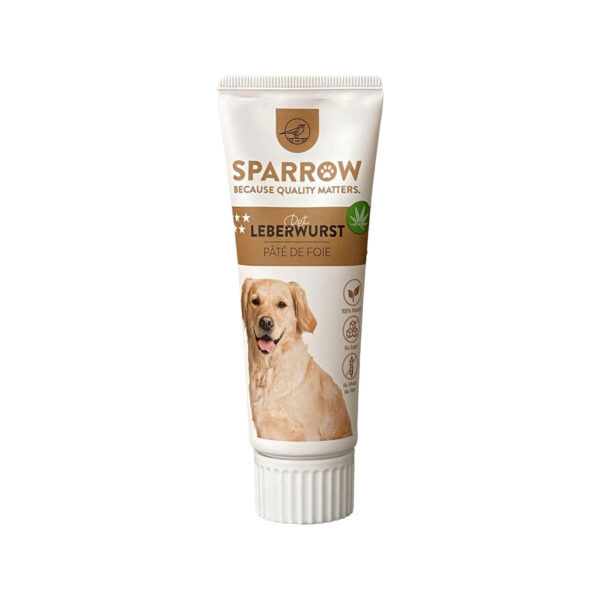 SPARROW Pet Leberwurstpaste mit CBD für Hunde - 75 g
