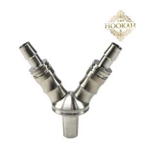 THE HOOKAH Mr. Doubler V2A Edelstahl Exklusiv für 18/8 Anschlüsse - Doppelter Genuss