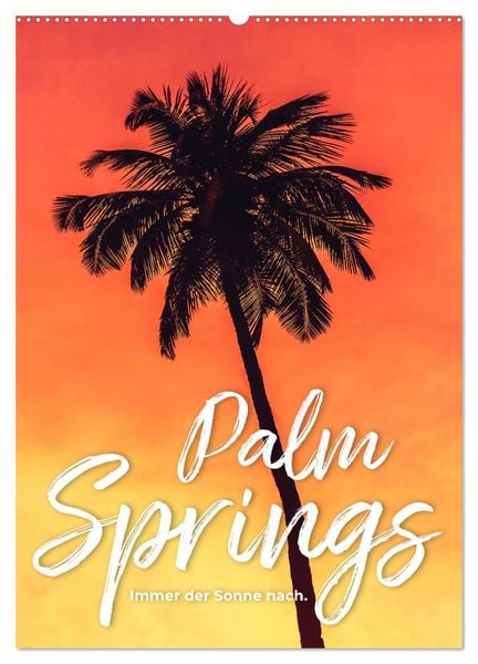 Palm Springs - Immer der Sonne nach. (Wandkalender 2024 DIN A2 hoch), CALVENDO Monatskalender