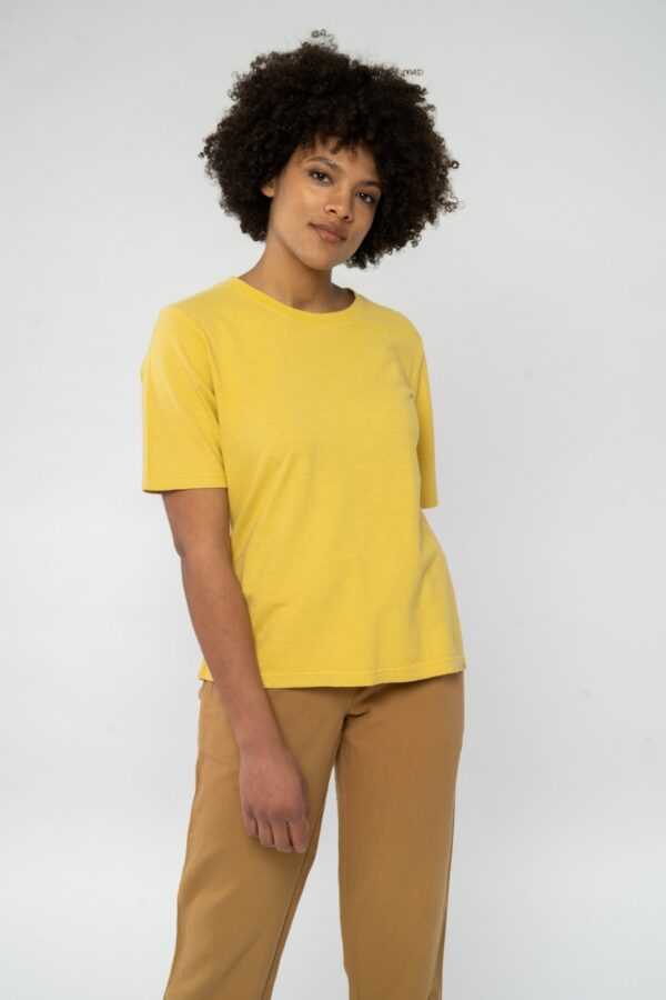 Drop Shoulder T-Shirt aus Hanf & Bio Baumwolle, Leinen & Hanf