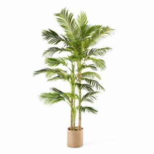 Oviala - Künstliche Pflanze, Arenga-Palme, Höhe: 210 cm, mit Topf, Oiko Grün - Grün