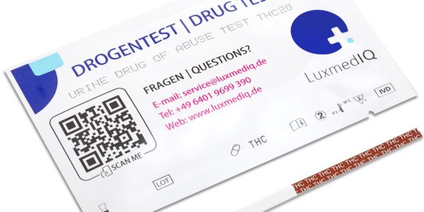 LuxmedIQ Drogenschnelltest für Cannabis THC - Urin Drogentest Haschisch Marihuana - Cutoff 50 ng/mL
